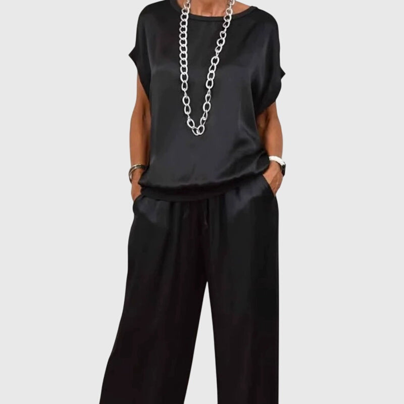 M&H | Two-Piece Set with Wide-Leg Pants
