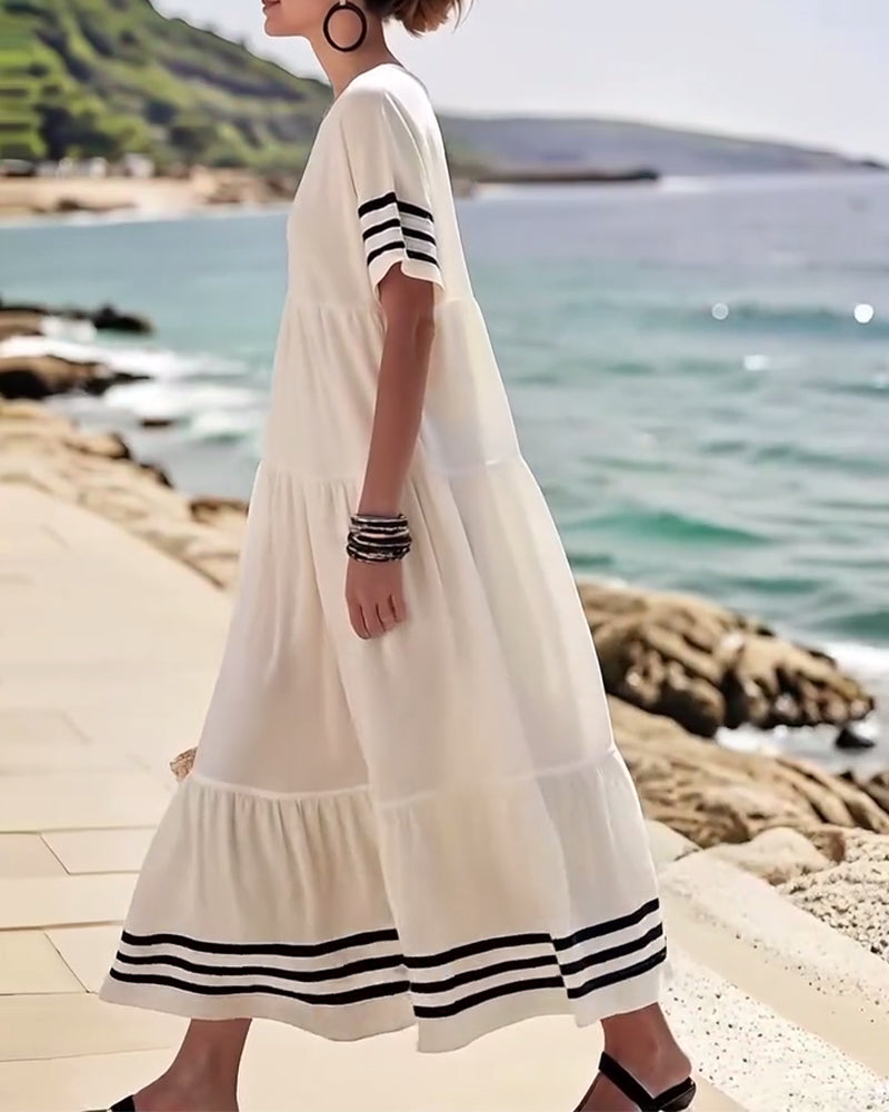 M&H | Cotton Blend Midi Dress