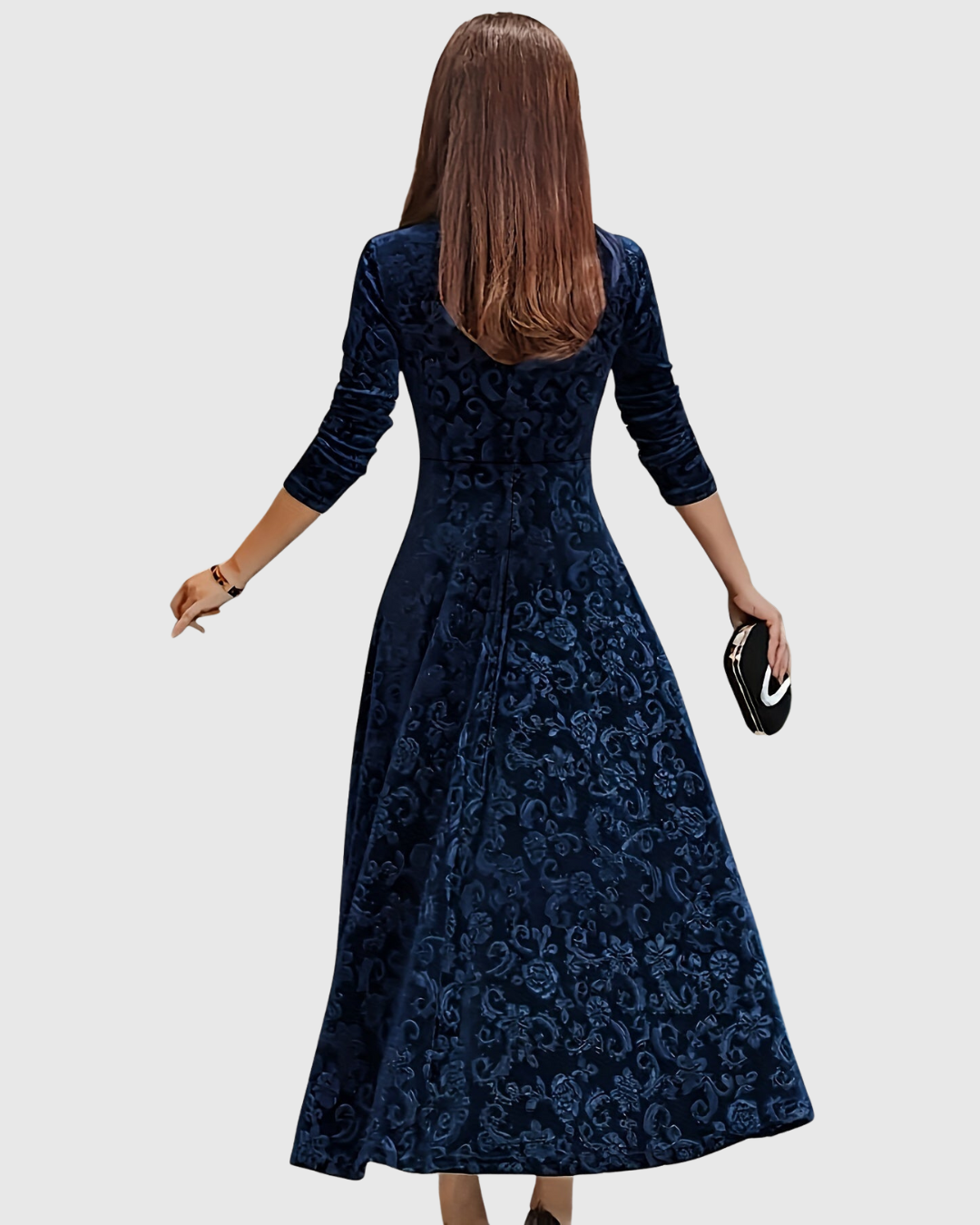 M&H | Textured Formal Midi Dress