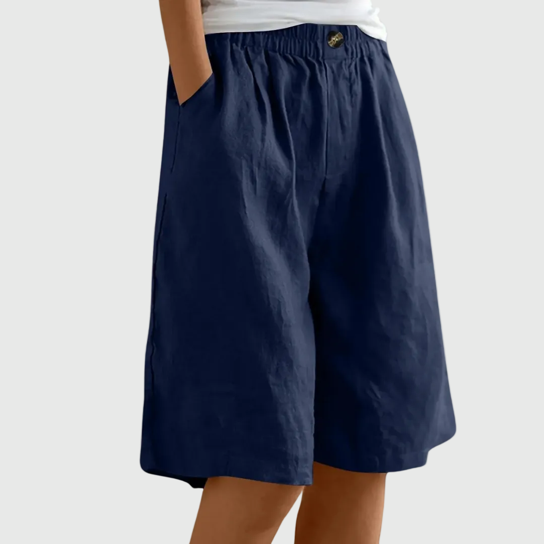 Elmont | Knee-Length Elastic-Waist Shorts