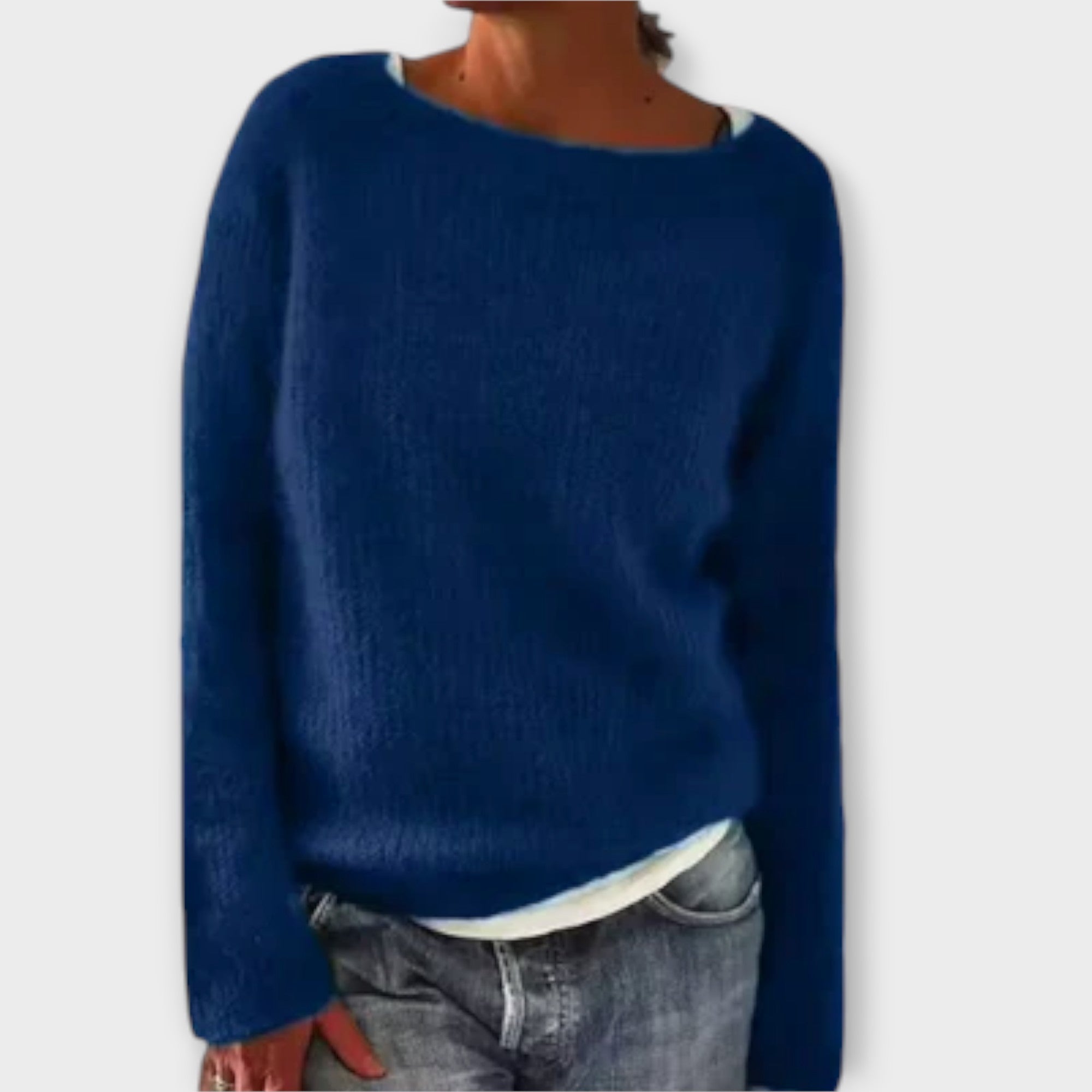 Elmont | Oversized Crewneck Knit Sweater