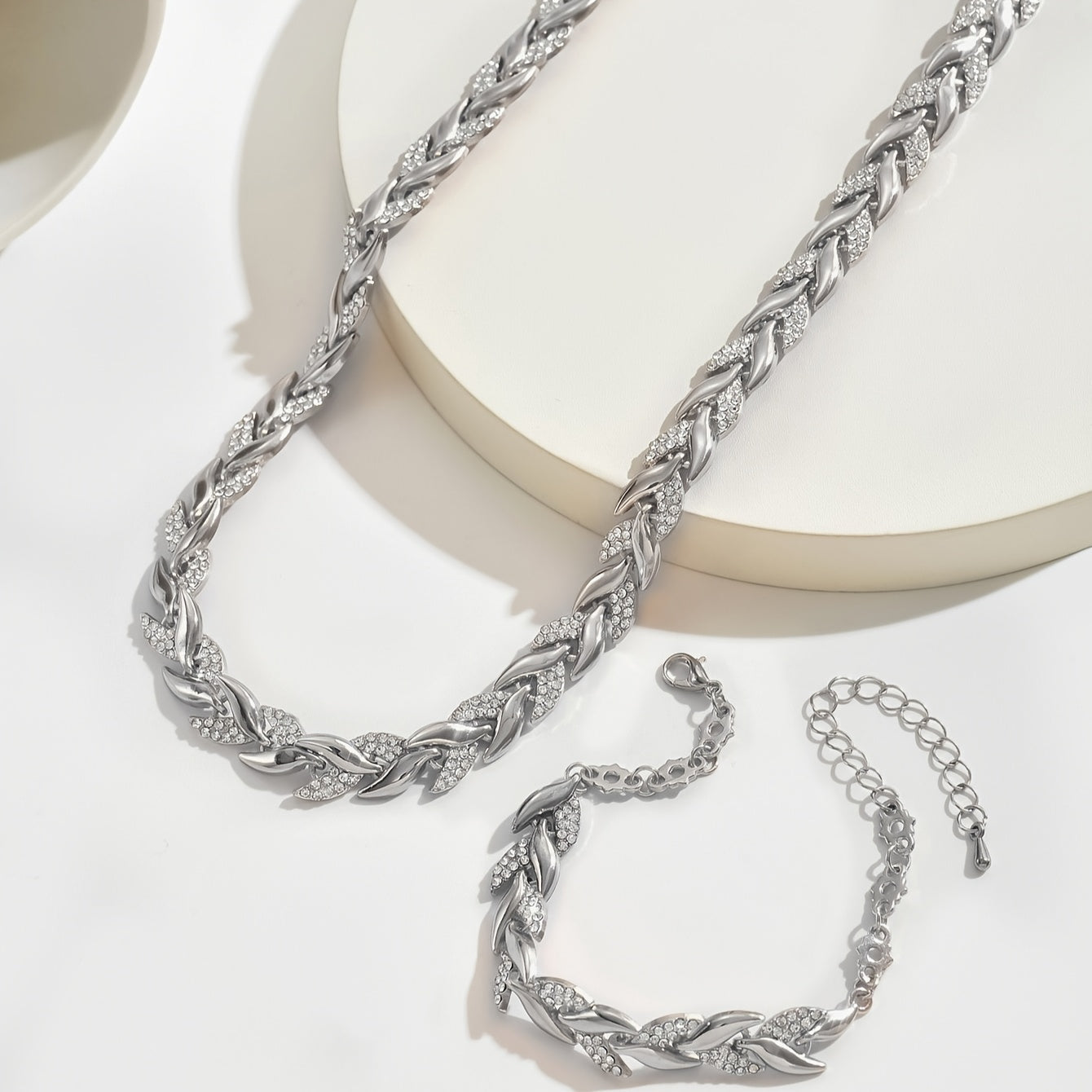 Elmont | Fish Tail Rhinestone Jewellery Set