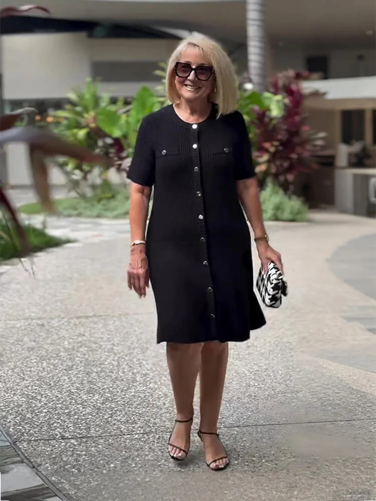 M&H | Ribbed Knit Sheath Dress