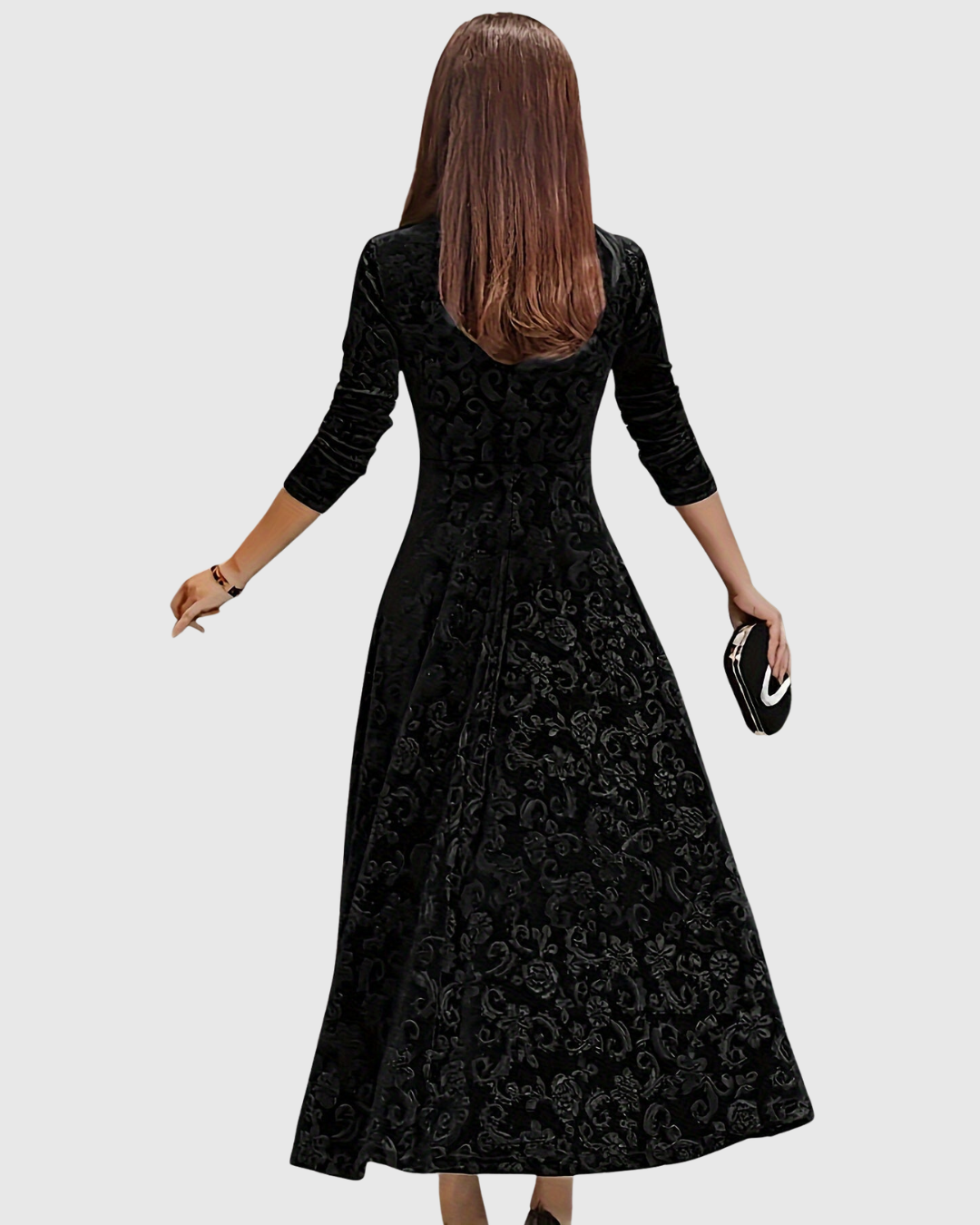 M&H | Textured Formal Midi Dress