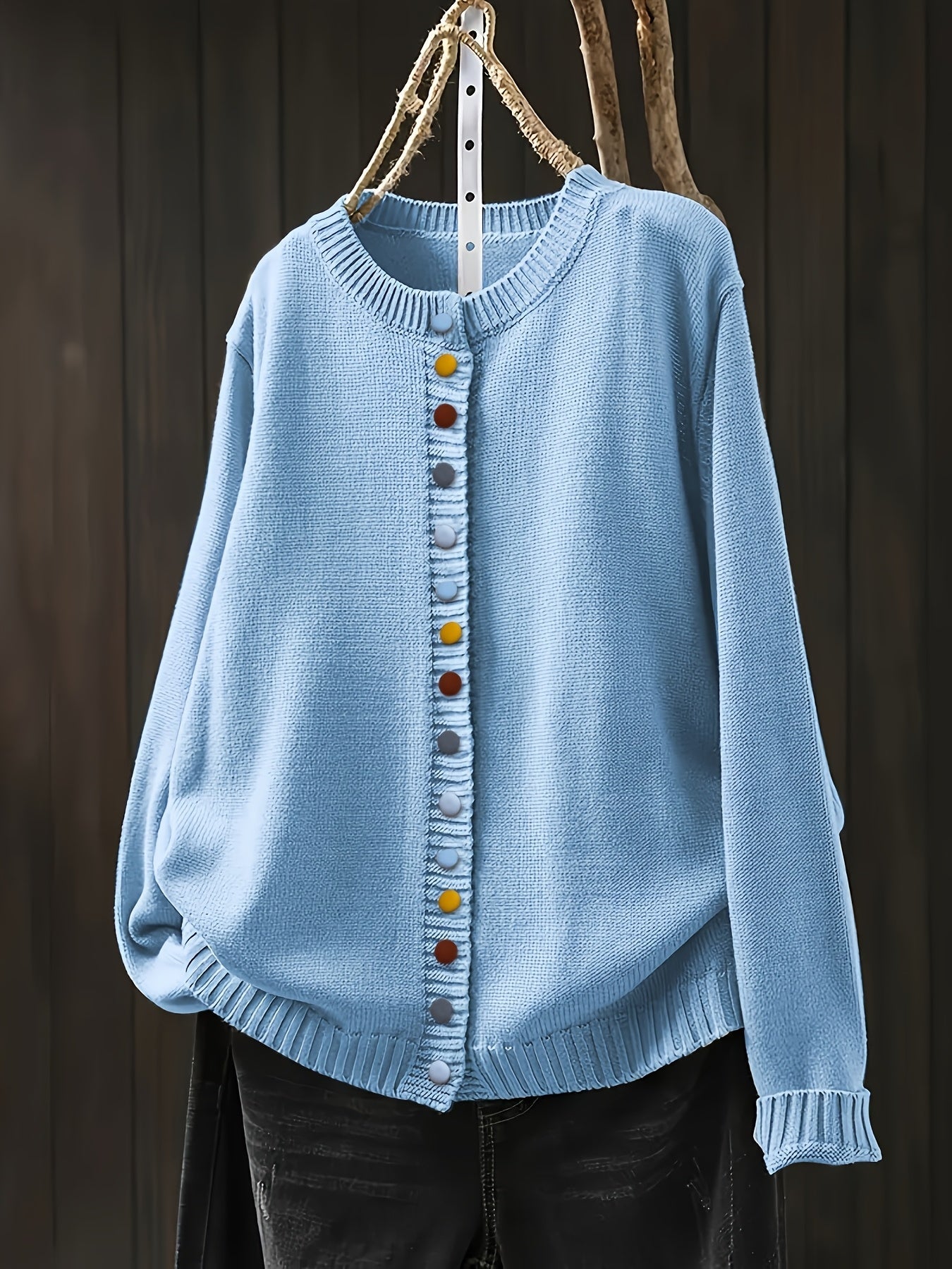 Sarah | Knit Button-Front Cardigan