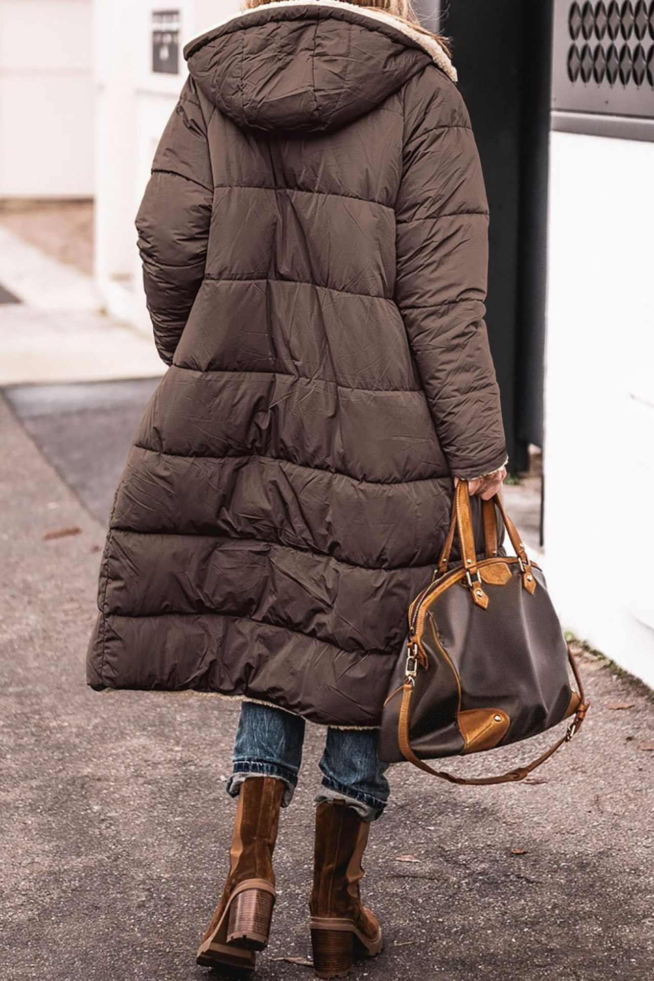 Elmont | Reversible Sherpa Hooded Coat