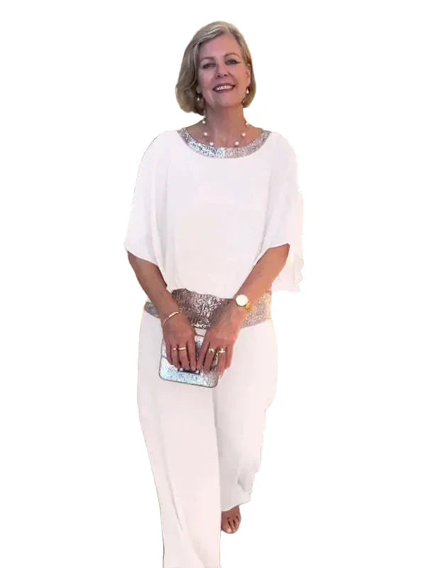 M&H | Two-Piece Set with Wide-Leg Pants