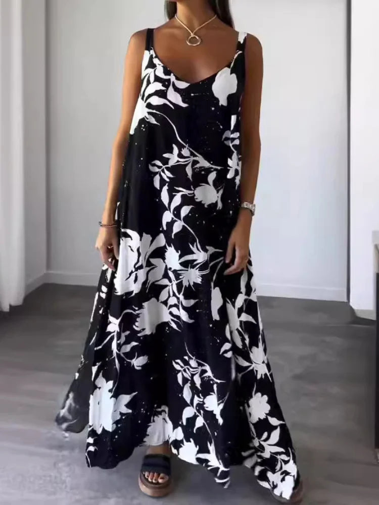 M&H | Floral A-Line Maxi Dress