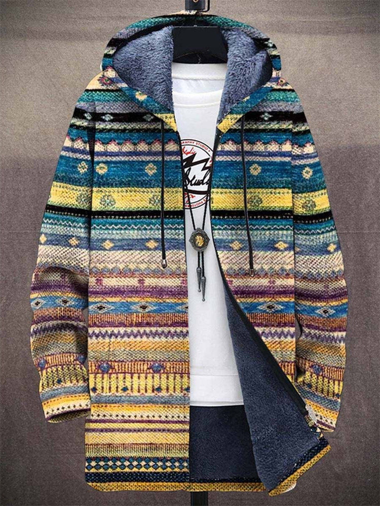 Elmont | Patterned Zip-Up Cardigan