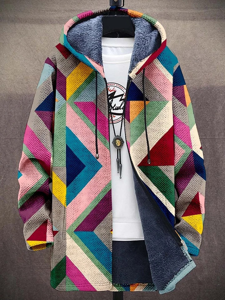 Elmont | Patterned Zip-Up Cardigan