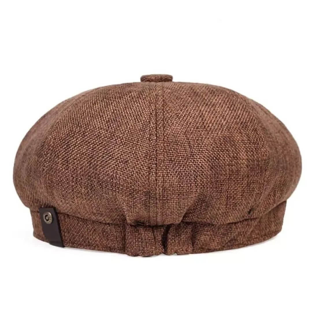 Elmont | Textured Cotton Newsboy Cap
