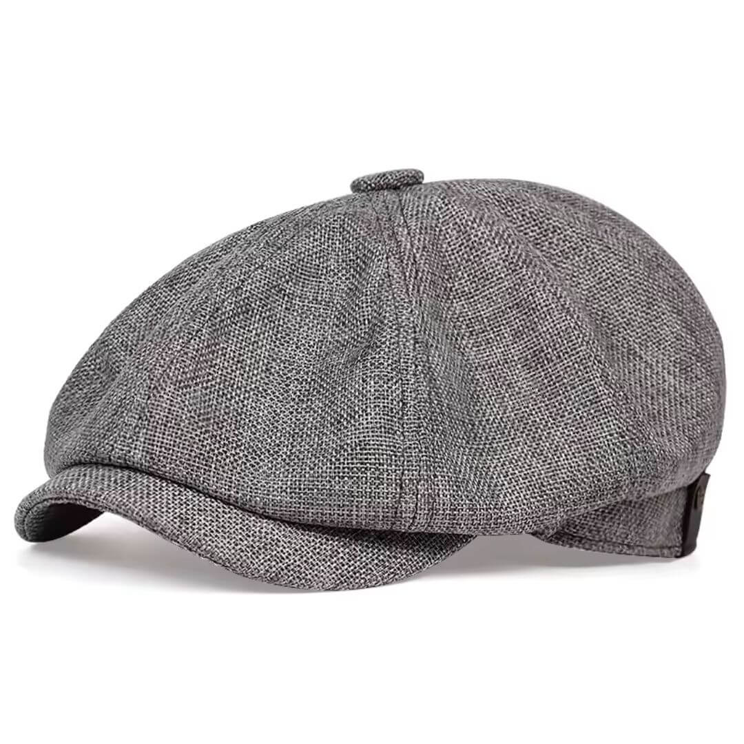 Elmont | Textured Cotton Newsboy Cap