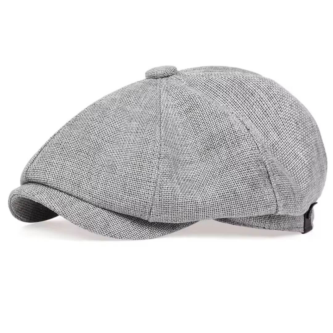 Elmont | Textured Cotton Newsboy Cap