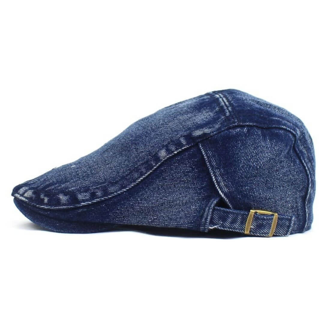 Elmont | Washed Denim Flat Cap