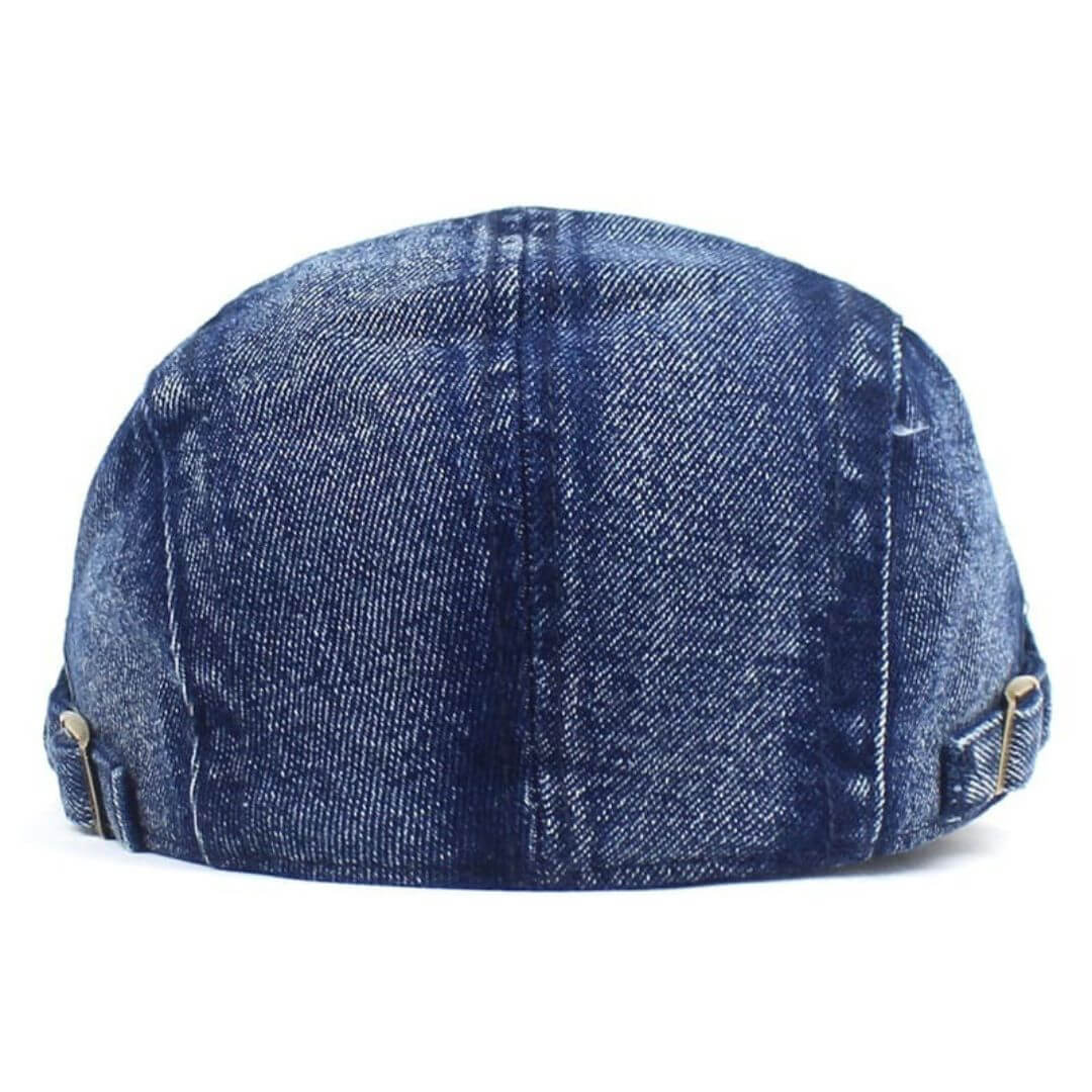 Elmont | Washed Denim Flat Cap