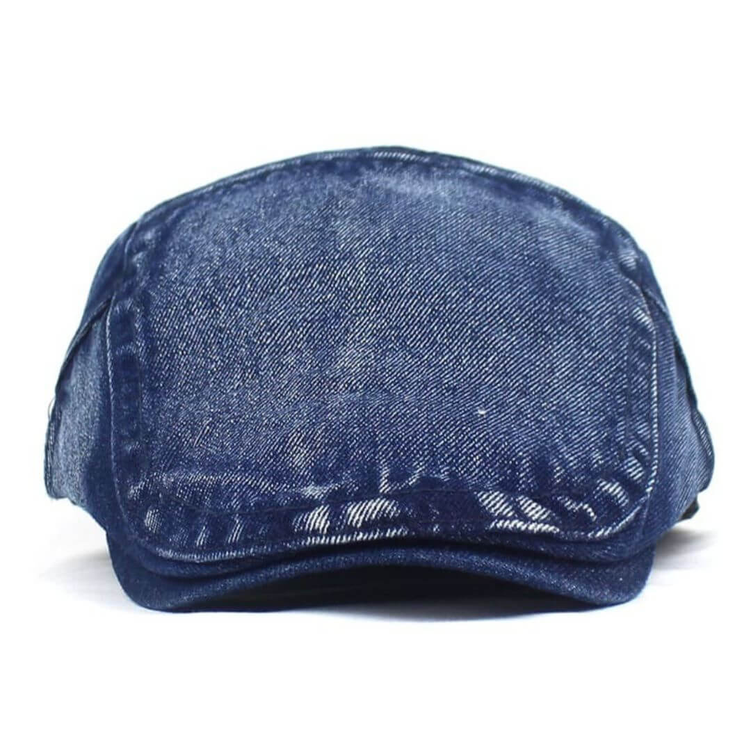 Elmont | Washed Denim Flat Cap