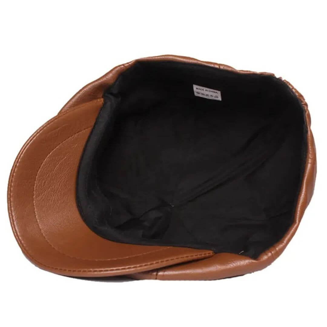 Elmont | Leather Flat Cap