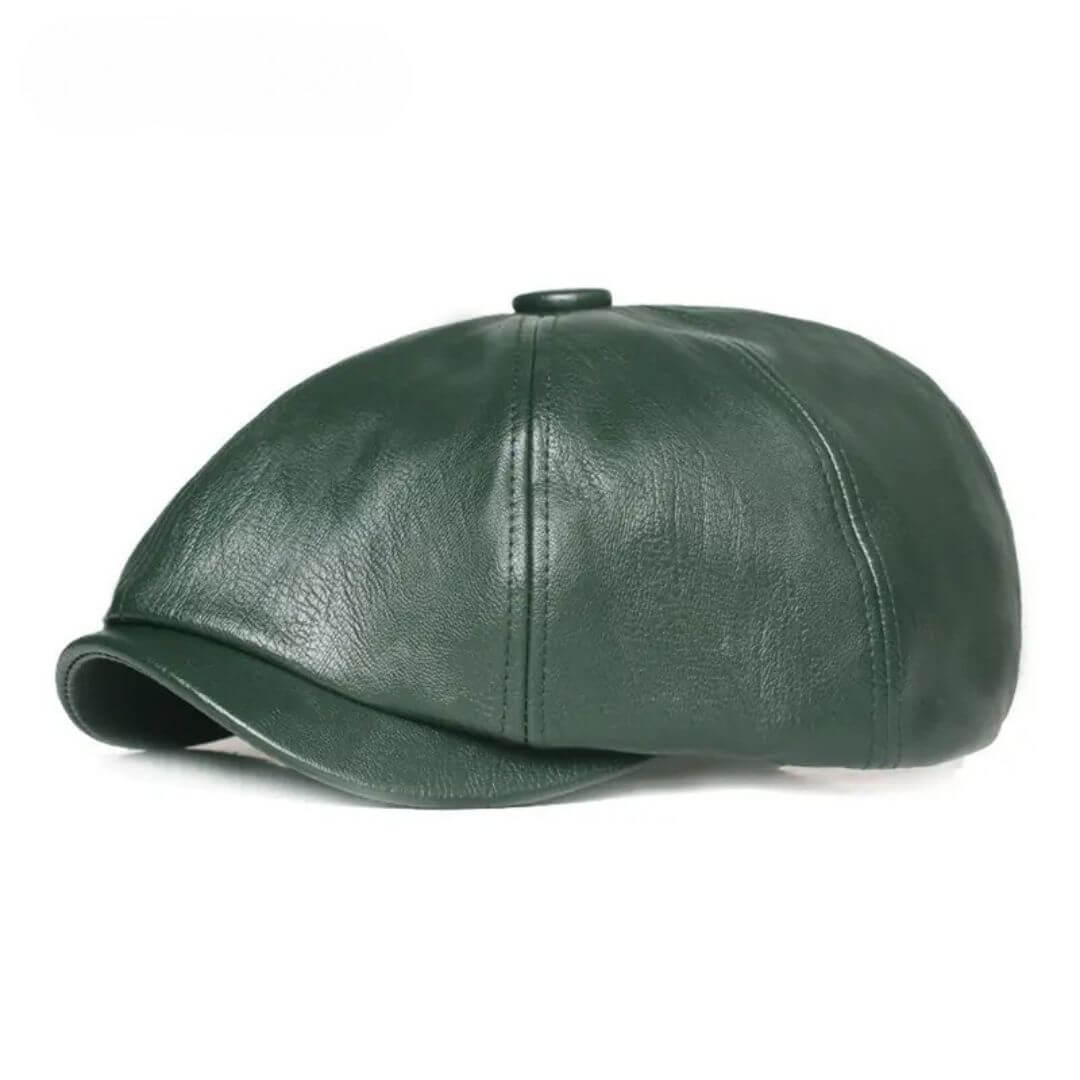 Elmont | Leather Flat Cap