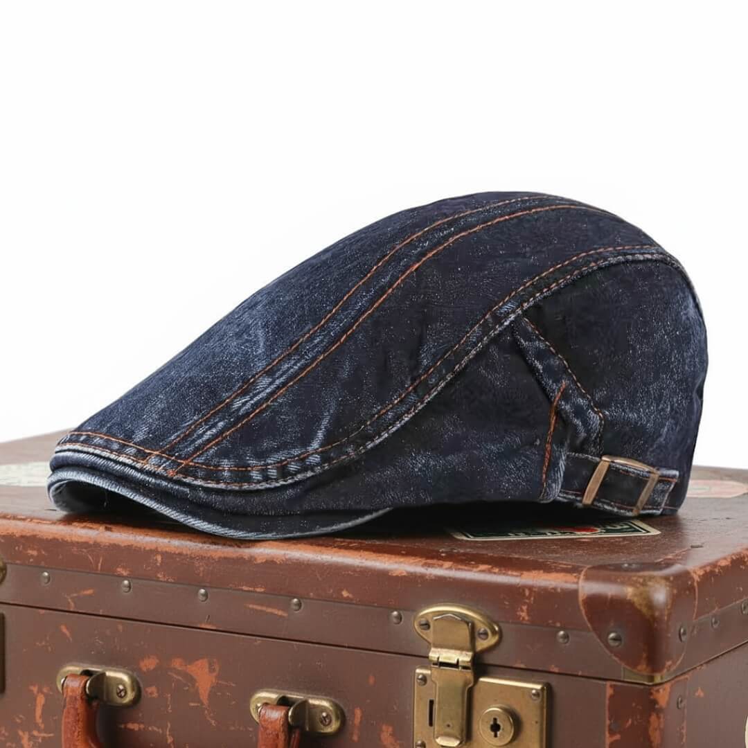 Elmont | Denim Flat Cap