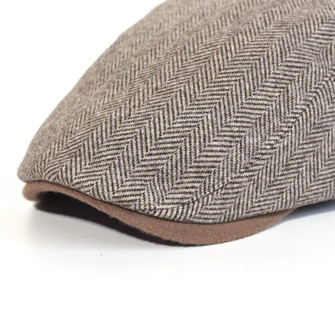 Elmont | Wool Herringbone Ivy Cap