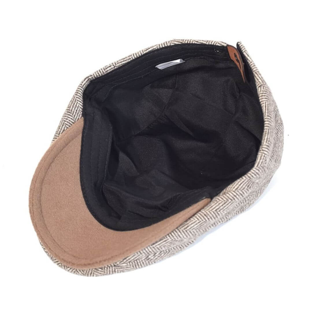 Elmont | Wool Herringbone Ivy Cap