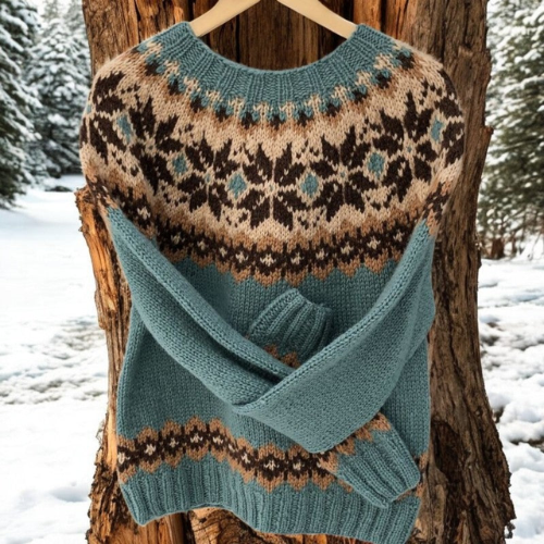 Elmont | Wool-Blend Yoke Sweater