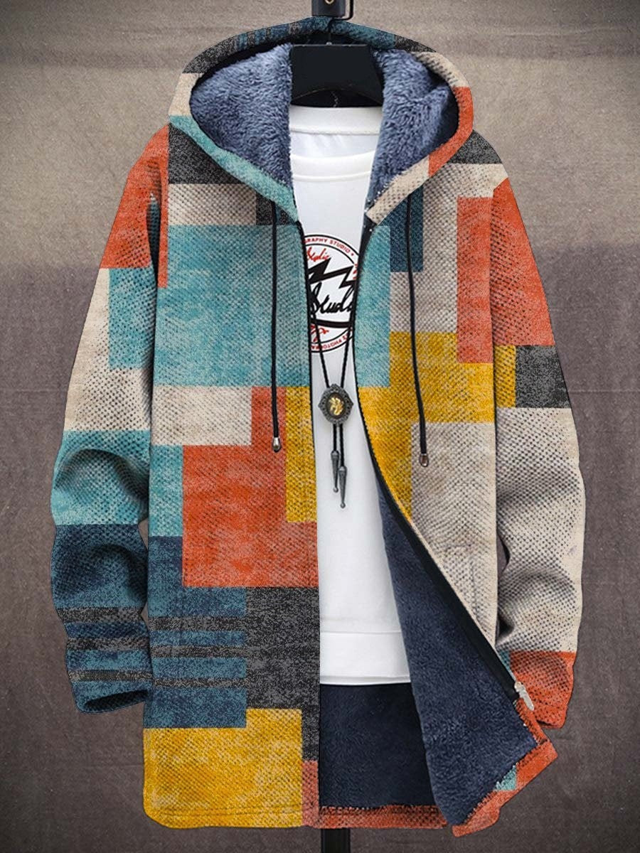 Elmont | Art-Inspired Zip-Up Cardigan