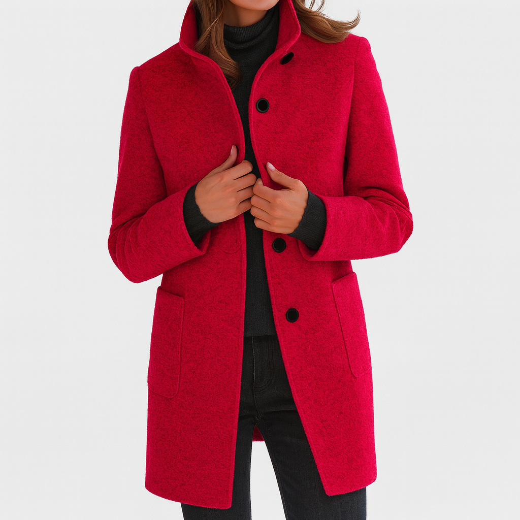 Elmont | Women's Mid-Length Knot-Detail Coat