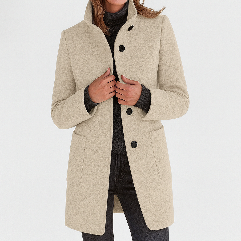 Elmont | Women's Mid-Length Knot-Detail Coat