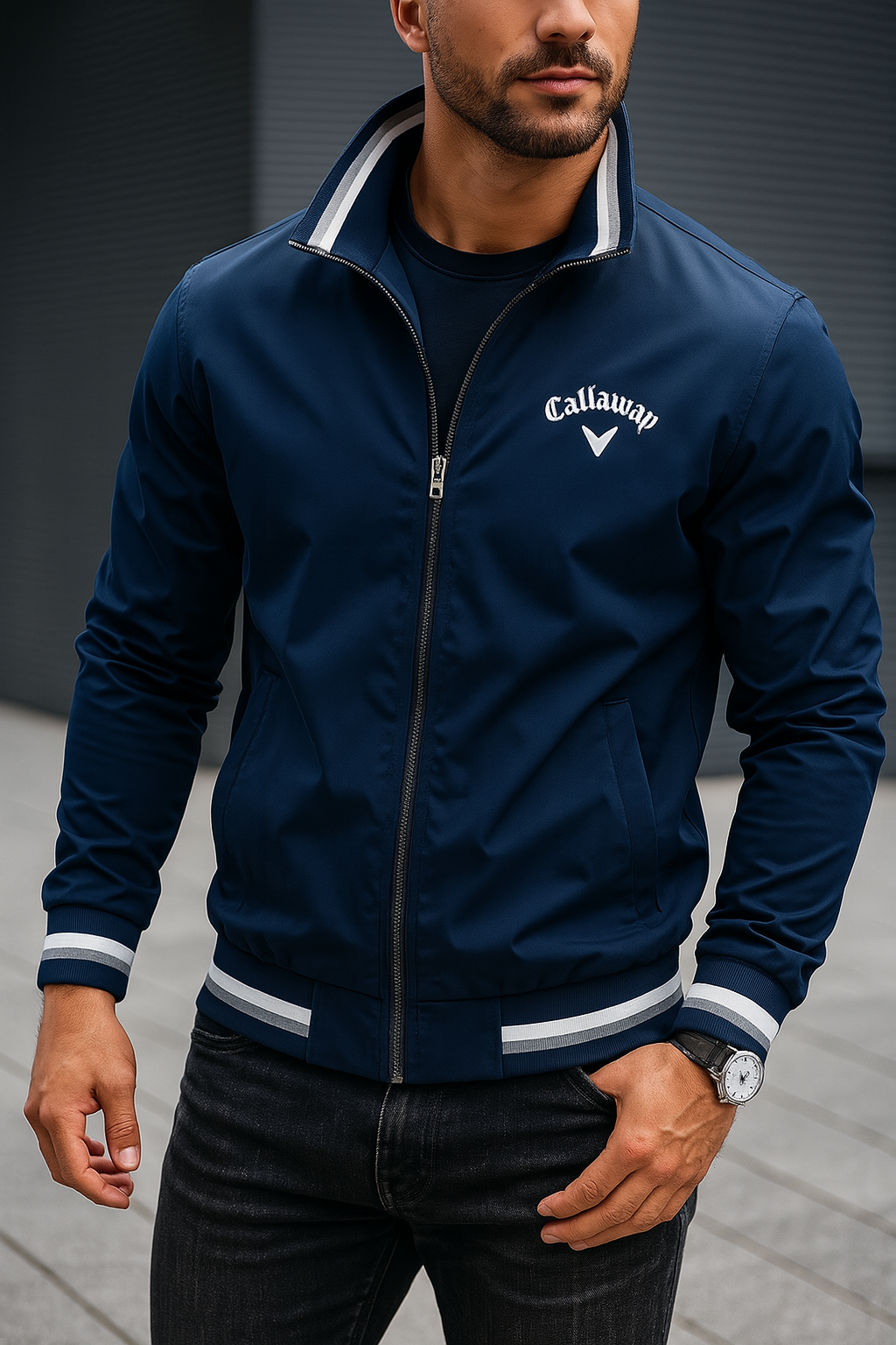 Elmont | Lightweight Wind-Resistant Bomber Jacket