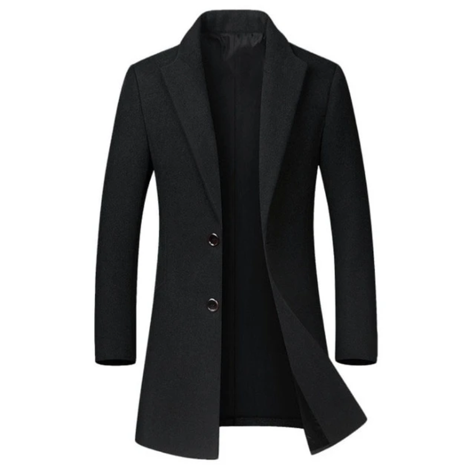 Elmont | Long Three-Button Overcoat