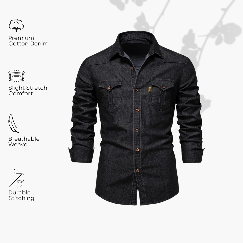 Elmont | Men's Cotton Denim Shirt