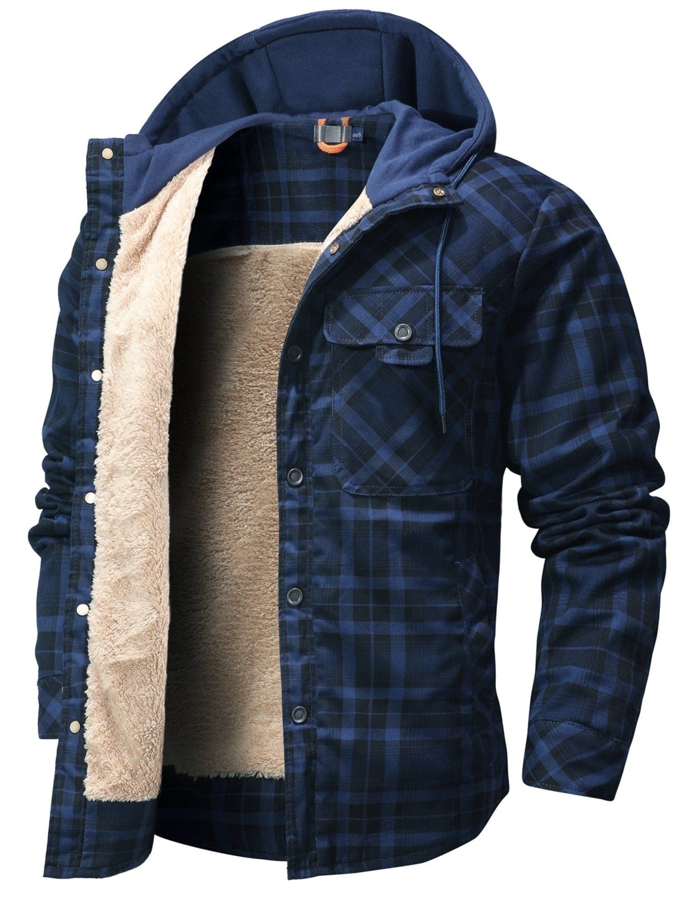Elmont | Hooded Sherpa-Lined Flannel Jacket