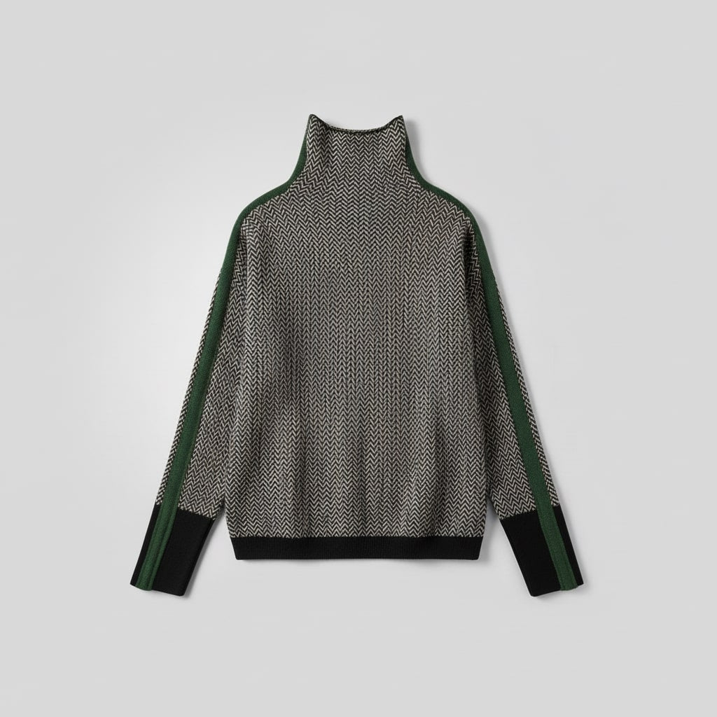 Elmont | Striped Turtleneck Sweater
