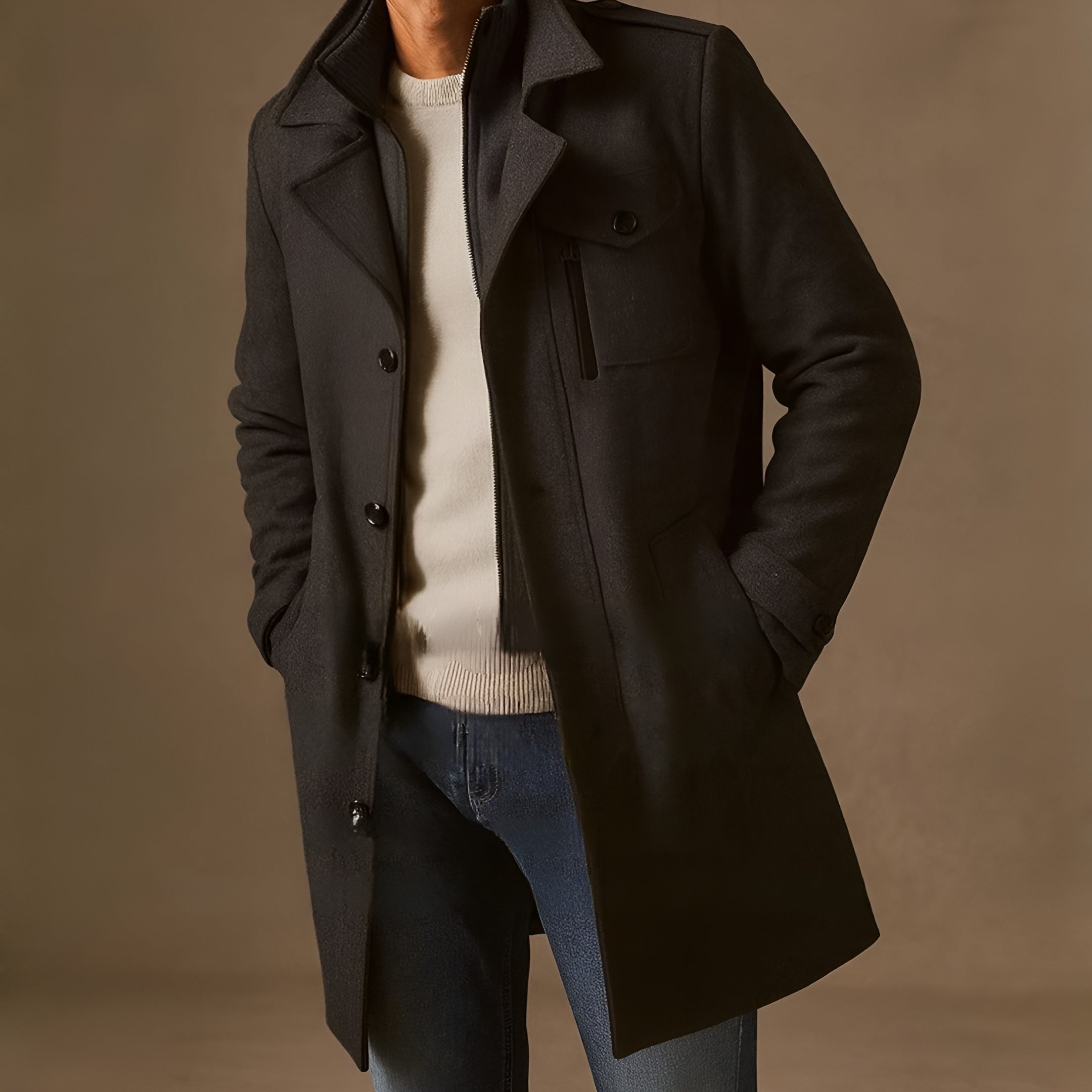 Elmont | Wool Blend Overcoat