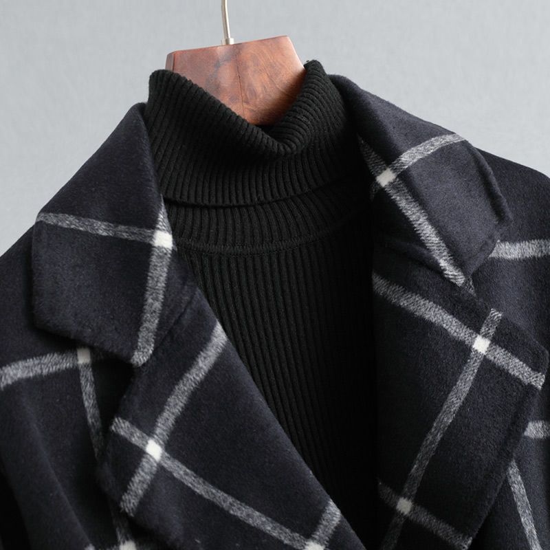 Elmont | Checked Wool Coat