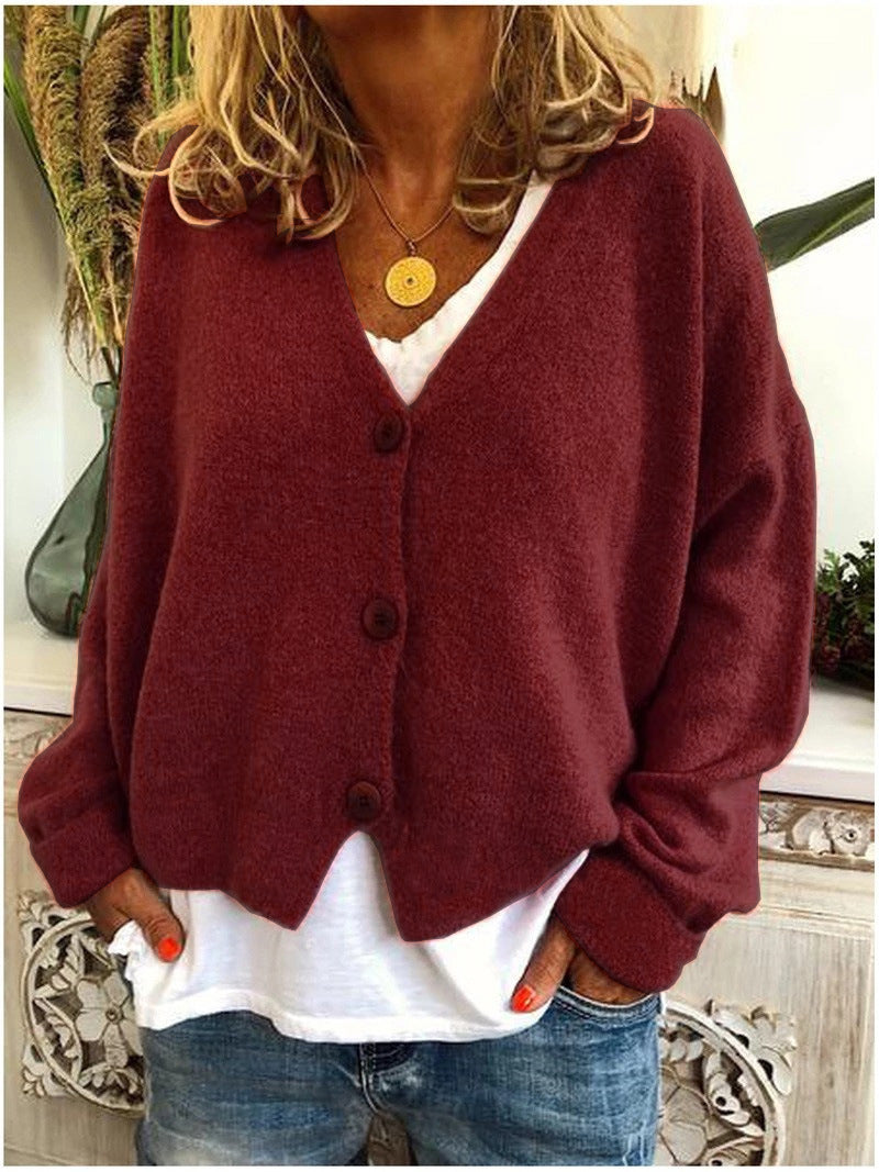 Sarah | V-Neck Button-Front Cardigan