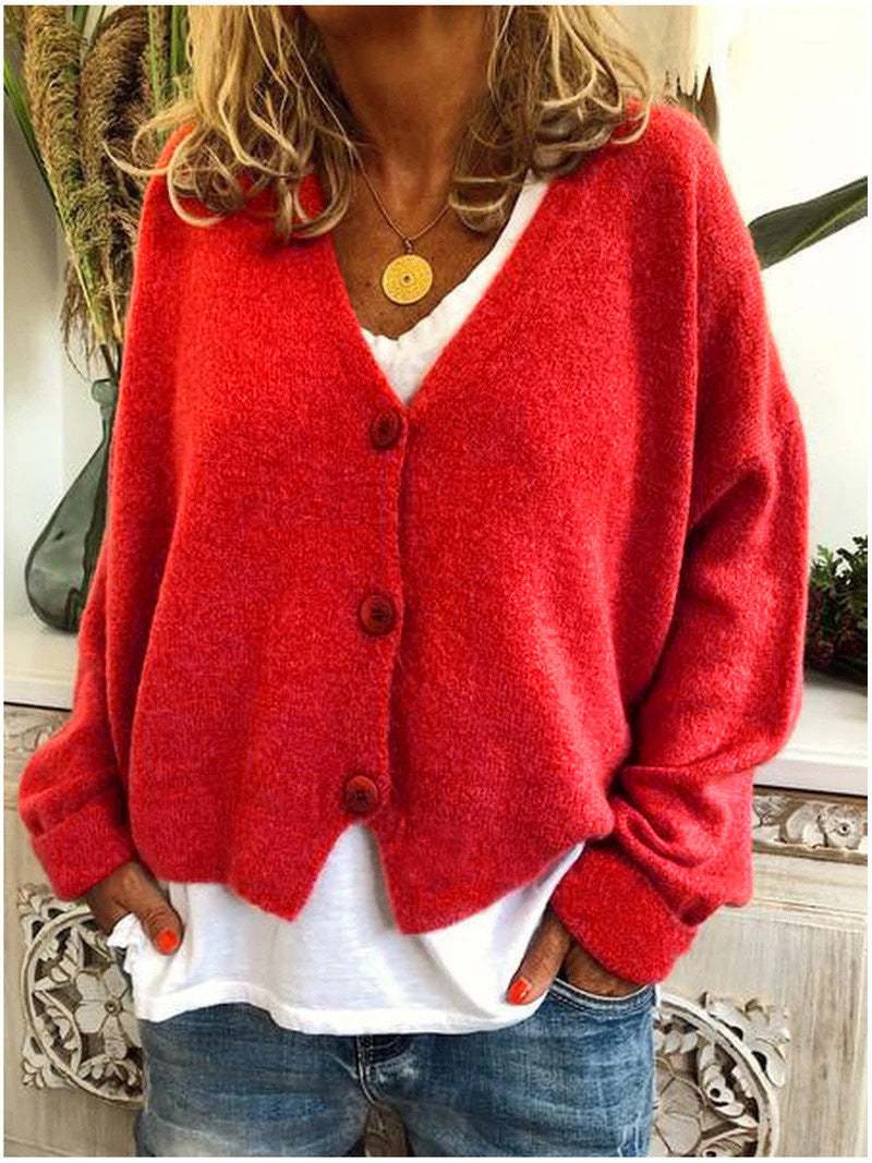 Sarah | V-Neck Button-Front Cardigan