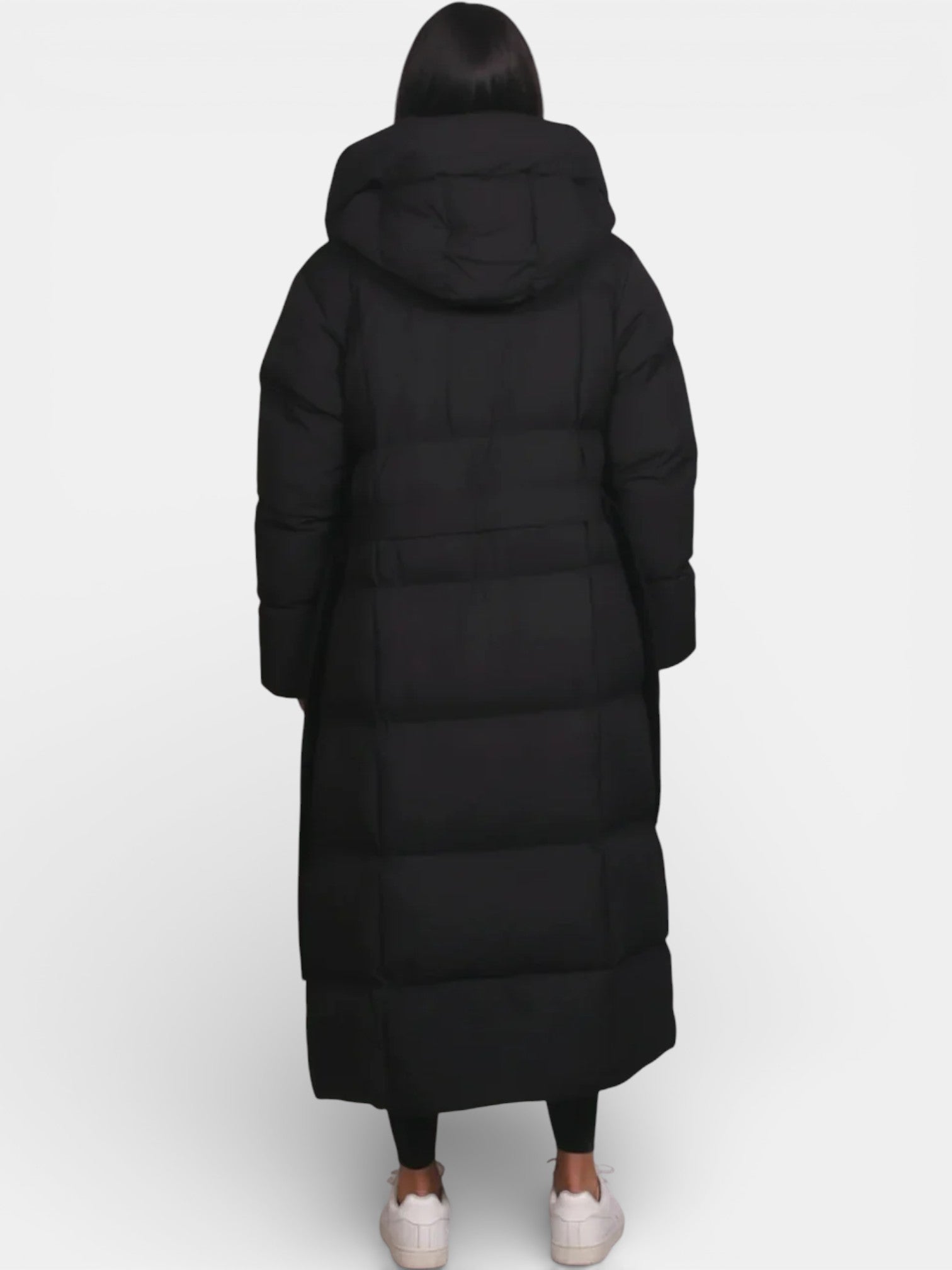 Elmont | Longline Belted Hooded Puffer Coat