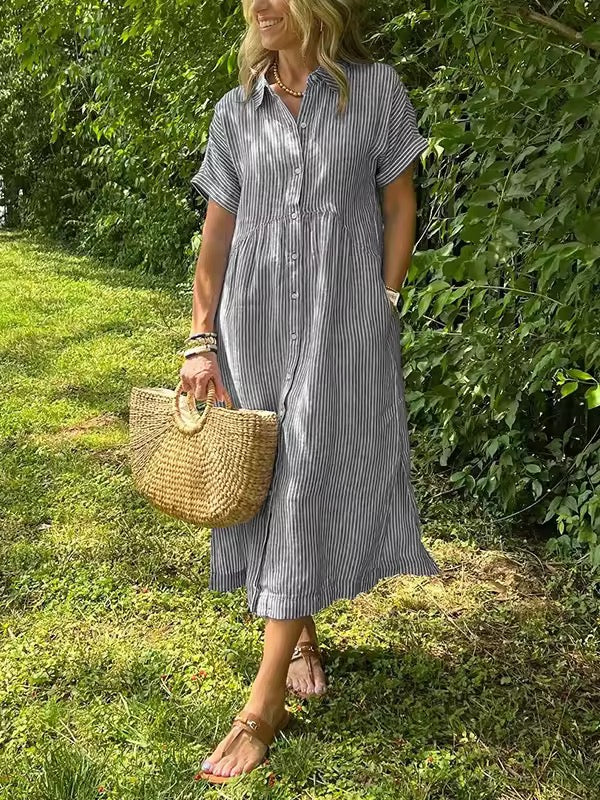 M&H | Cotton-Blend Maxi Dress