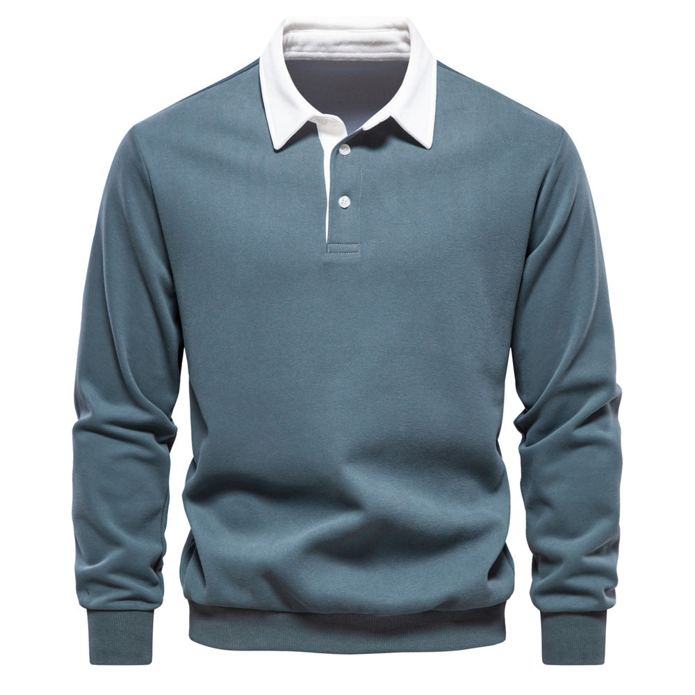Elmont | Long-Sleeve Cotton Polo Shirt