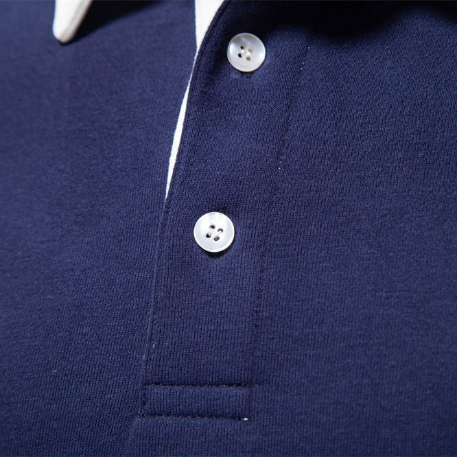 Elmont | Long-Sleeve Cotton Polo Shirt