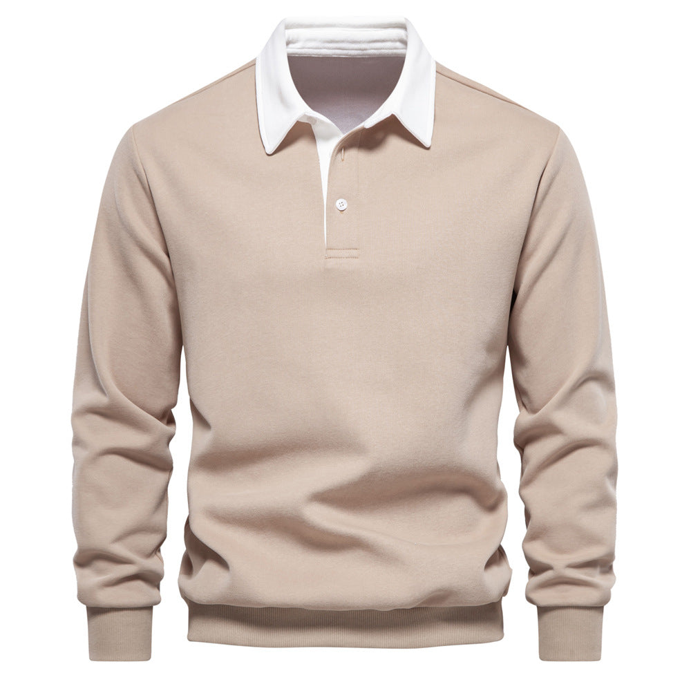 Elmont | Long-Sleeve Cotton Polo Shirt