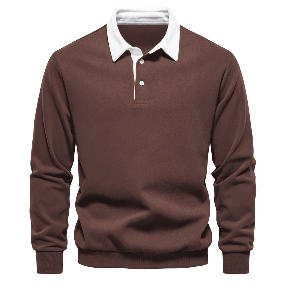Elmont | Long-Sleeve Cotton Polo Shirt