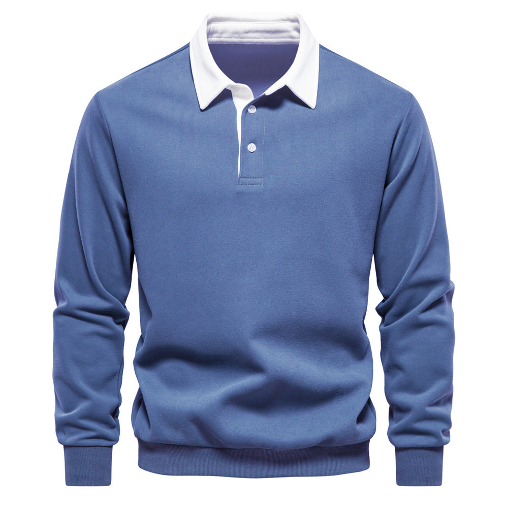 Elmont | Long-Sleeve Cotton Polo Shirt