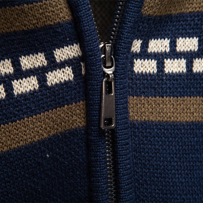 Elmont | Nordic Full-Zip Knit Sweater
