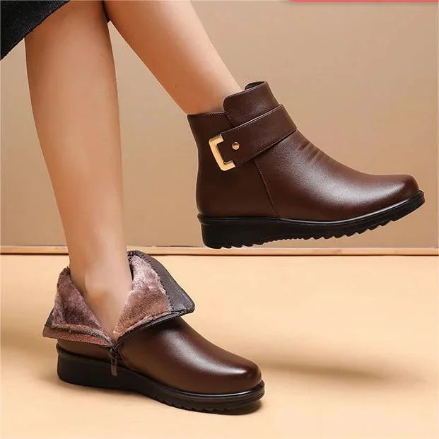 Elmont | Buckle Ankle Boot with Side Zip
