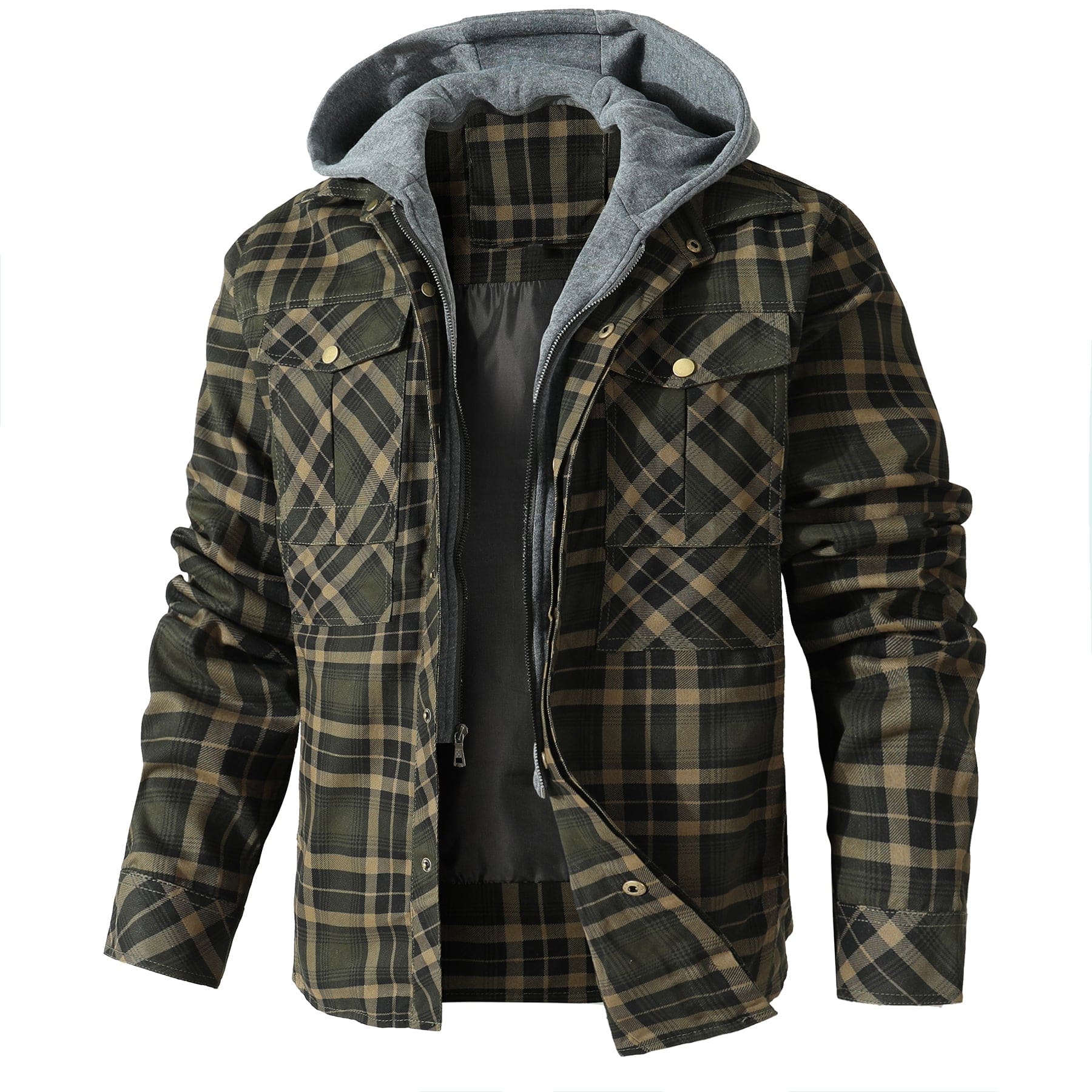 Elmont | Hooded Flannel Jacket