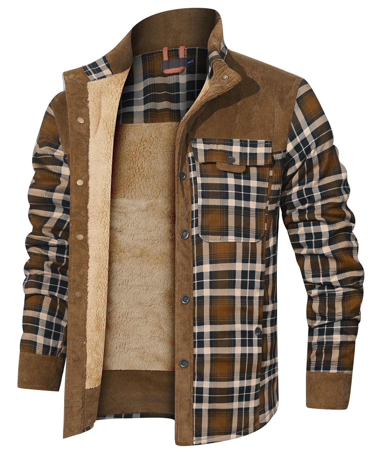 Elmont | Faux Fur-Lined Flannel Jacket