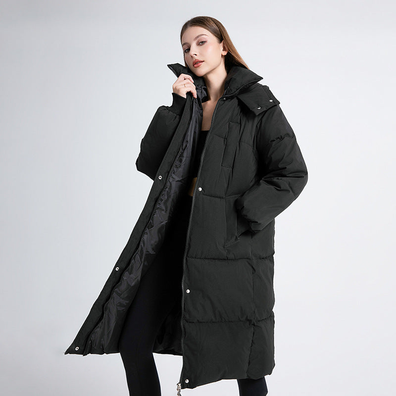 Elmont | Long Hooded Puffer Coat